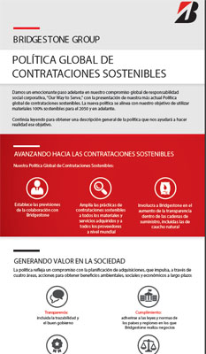 Bridgestone y su nueva política para proveedores y socios