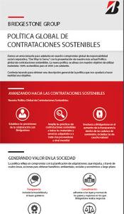 Bridgestone eleva los estándares en la práctica de contrataciones sostenibles, mediante el lanzamiento de una nueva política para proveedores y socios