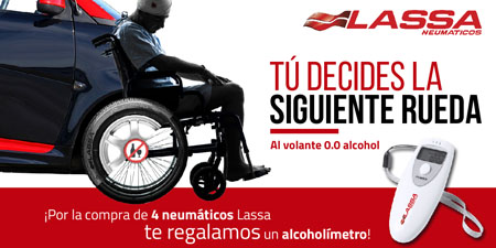 Neumáticos Lassa contra el alcohol al volante
