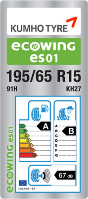 Etiqueta de neumáticos Kumho