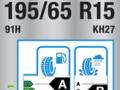 Etiqueta de neumáticos Kumho