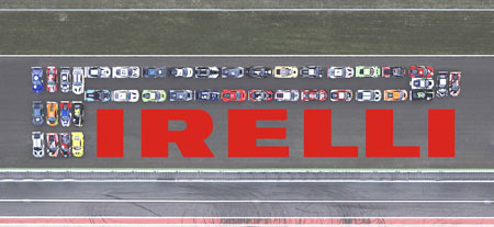 Pirelli recrea la P de su logotipo utilizando 40 GT3