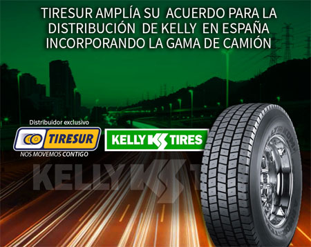Tiresur amplía su acuerdo de distribución exclusiva de la marca Kelly para España