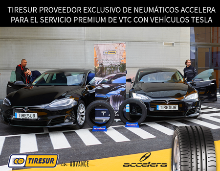 Tiresur, proveedor exclusivo de neumáticos para vehículos Tesla