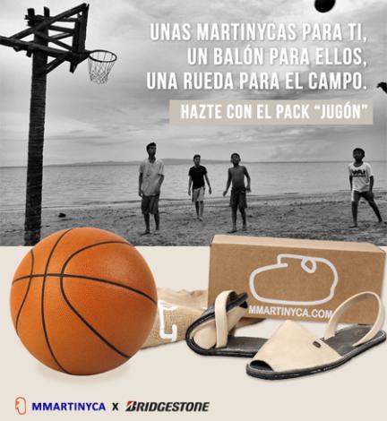 MMARTINYCA, las abarcas solidarias de Bridgestone