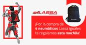 Llévate una mochila premium comprando neumáticos Lassa