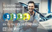 Los talleres suministrarán los distintivos ambientales de los vehículos