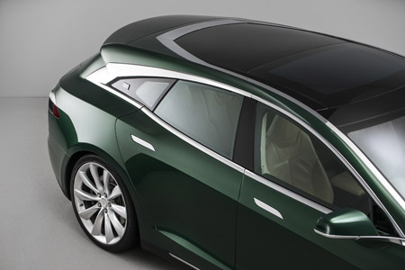 Los Vredestein Ultrac Vorti visten al Tesla Model S Shooting Brake