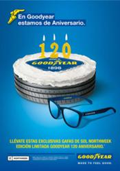 Goodyear regala gafas de sol Northweek a quien compre neumáticos en su 120 Aniversario 
