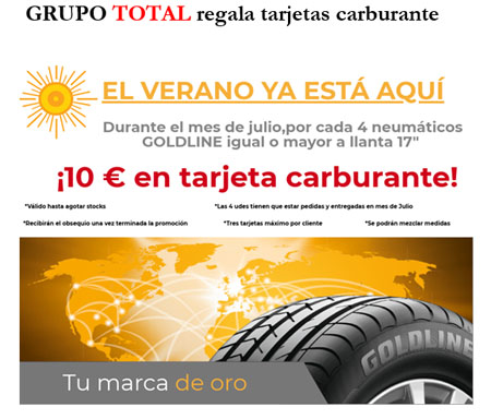 Grupo Total Neumáticos regala carburante