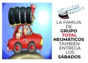 Grupo Total Neumáticos entrega los sábados y regala carburante