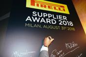 Pirelli Supplier Award 2018: la marca galardona a sus proveedores más innovadores, sostenibles y que ofrecen los servicios de mayor calidad