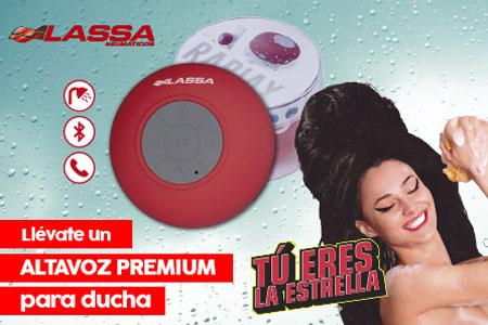Lassa regala un altavoz para la ducha