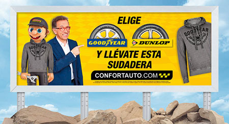 Con Confortauto, una sudadera vintage Godyear