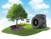 ¿Sabías que… se utilizan neumáticos usados para fabricar recubrimiento ecológico para jardinería?