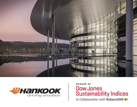 Hankook, incluida en los Índices de Sostenibilidad de Dow Jones