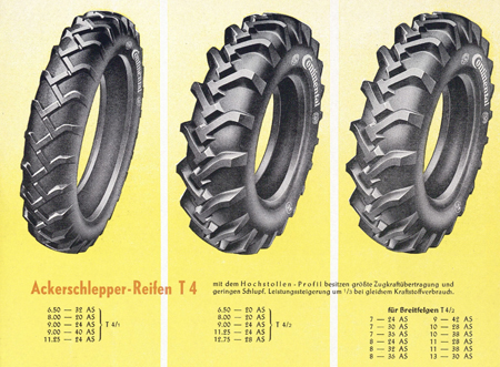 90 años del  lanzamiento del primer neumático agrícola Continental