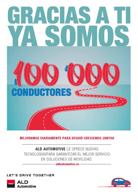 ALD Automotive supera los 100.000 vehículos en España