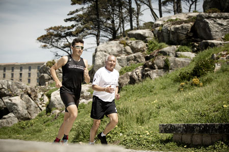 Javier Gómez Noya y Martín Blázquez