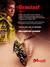 Grupo Andrés felicita a Santolino por los éxitos conseguidos en el Dakar 2019