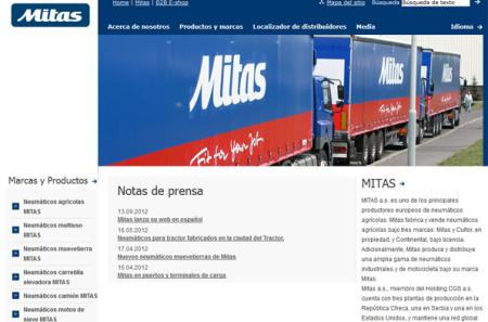 Mitas lanza su web en español
