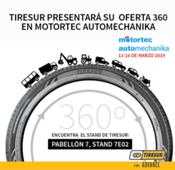 Tiresur presentará su oferta 360º en Motortec Automechanika