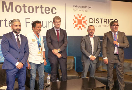 III Foro ADINE: Óscar Bas, Riccardo Oliveira, Jesús Sanchís, Joaquín Peréz y Ricardo Conesa