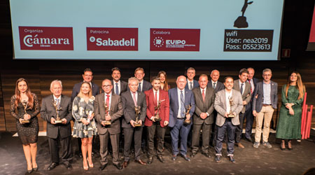 Los premiados por la Cámara de Comercio de Alicante