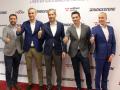 Parte del equipo de Bridgestone presente en el encuentro con la prensa