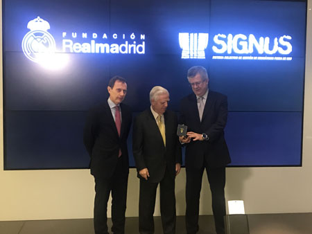 Emilio Butragueño, Enrique Sánchez y Gabriel Leal