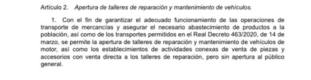 Texto del artículo 2 del BOE