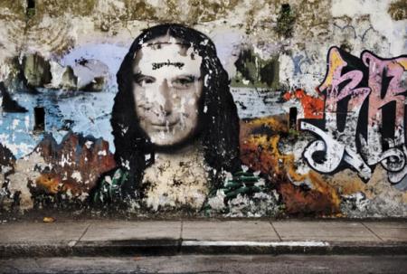 Uno de los dos graffitis retratados por Steve McCurry
