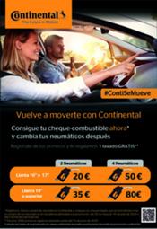 Continental contribuye a la vuelta a la movilidad con cheques de combustible de hasta 80 euros