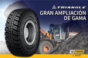 Tiresur refuerza su oferta OTR Triangle con 10 nuevos modelos y más de 40 nuevas medidas