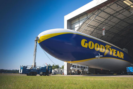El blimp de Goodyear