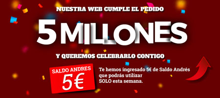 Grupo Andrés Neumáticos logra los 5 millones de pedidos online