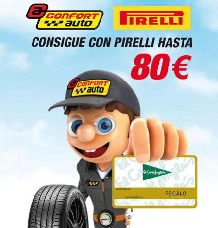 Confortauto y Pirelli te regalan hasta 80€ en El Corte Inglés