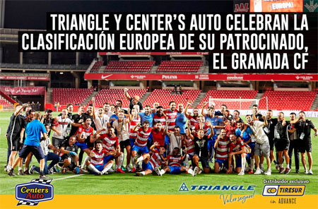 Triangle y Center’s Auto, patrocinadores del Granada CF