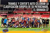 Triangle y Center’s Auto, patrocinadores del Granada CF, celebran la clasificación del equipo para la Europa League