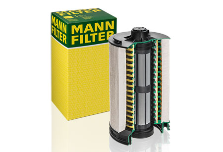 Filtro combustible de 3 capas de MANN-FILTER