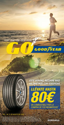 Goodyear regala hasta 80 euros en combustible