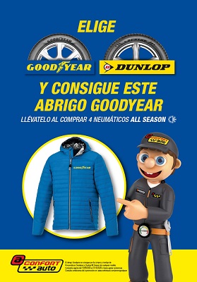 Confortauto regala un abrigo Goodyear