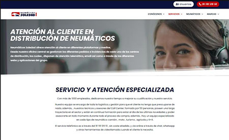 Neumáticos Soledad estrena web