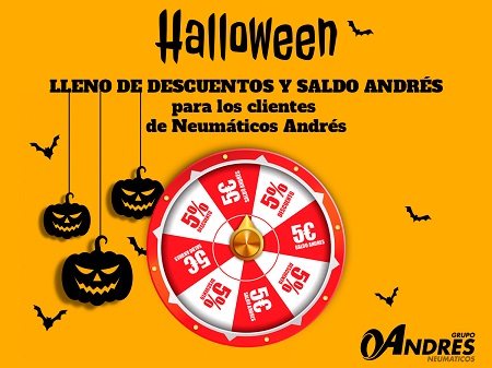 La Ruleta de Halloween de Neumáticos Andrés 