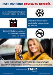 TAB Batteries recuerda la importancia de la revisión invernal de la batería