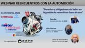 MOTORMEETINGS by Motortec celebra el Webinar 'Derechos y obligaciones del taller en la gestión de neumáticos fuera de uso'