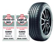  Kumho Ecsta HS51, vencedor absoluto de la prueba de neumáticos de verano  de la revista Auto Bild