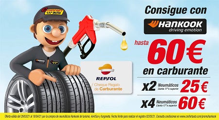 Confortauto regala tarjetas Solred de hasta 60 euros en carburante