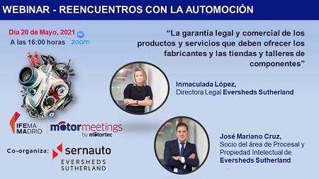 Cartel de la webinar de SERNAUTO