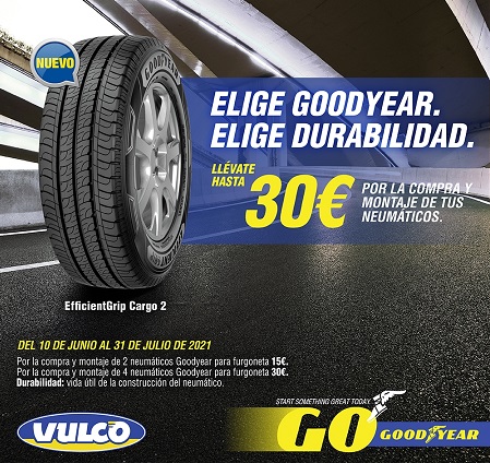 Promoción Goodyear para neumáticos de furgoneta